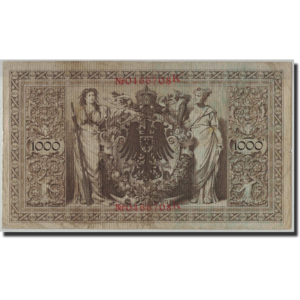 Banconote, Germania, 1000 Mark, 1910, KM:44b, 1910-04-21, B+
