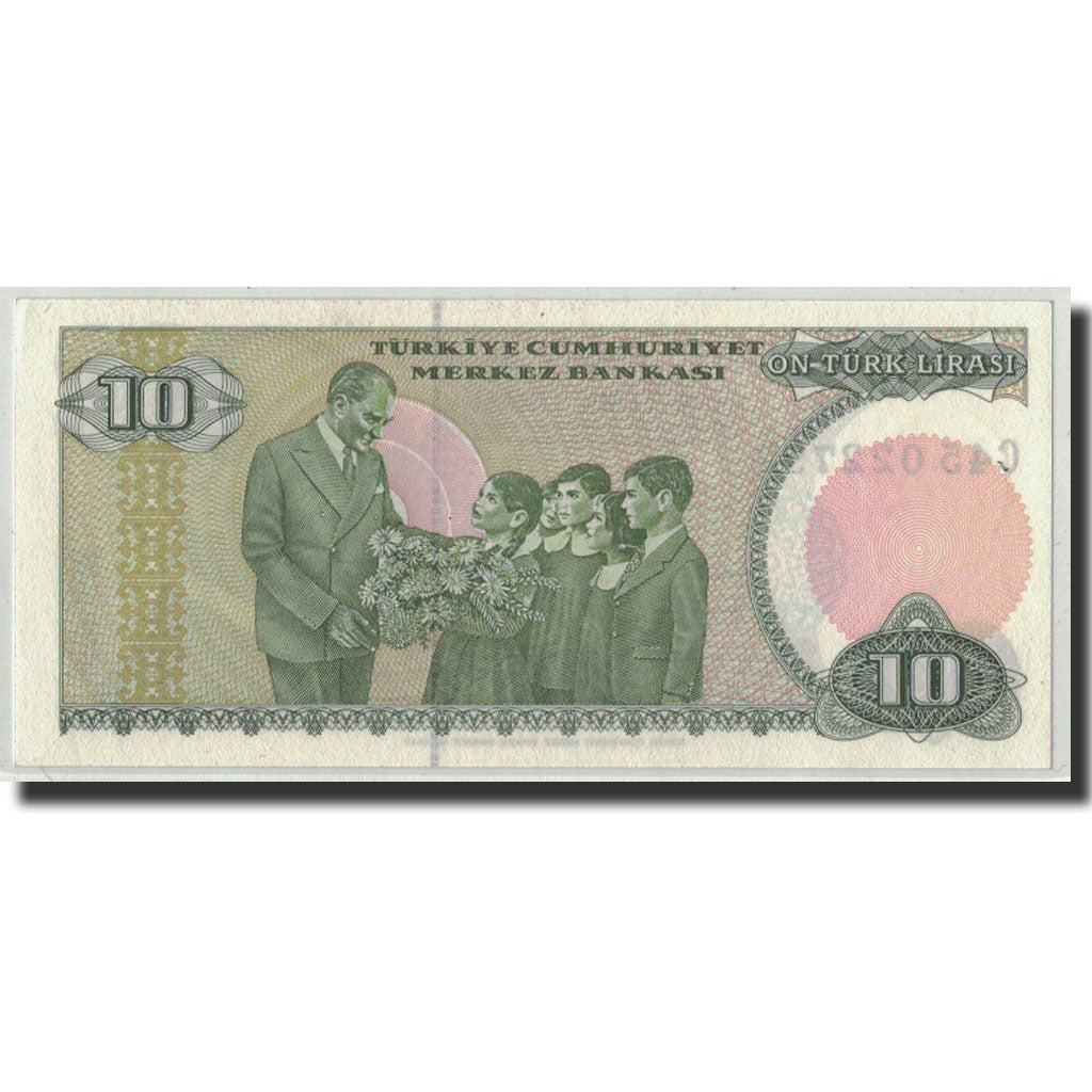 Billet, Turquie, 10 Lira, L.1970 (1979), 1970-01-14, KM:192, SPL