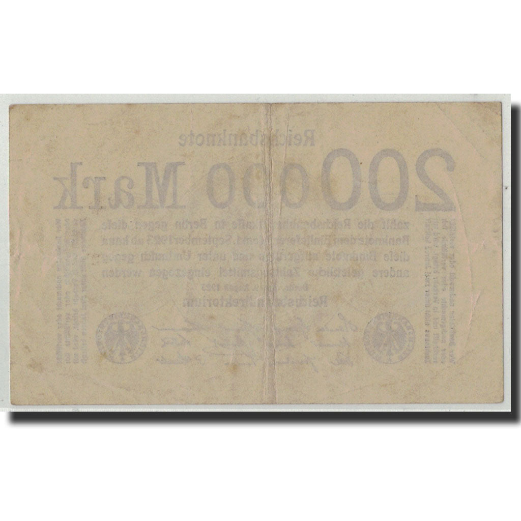 Banknote, Germany, 200,000 Mark, 1923, 1923-08-09, KM:100, VF(30-35)