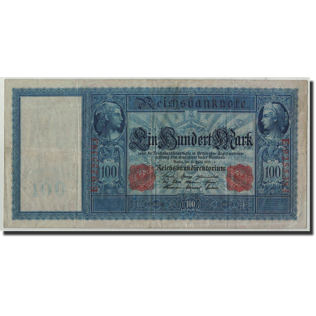 Geldschein, Deutschland, 100 Mark, 1910, 1910-04-21, KM:43, S