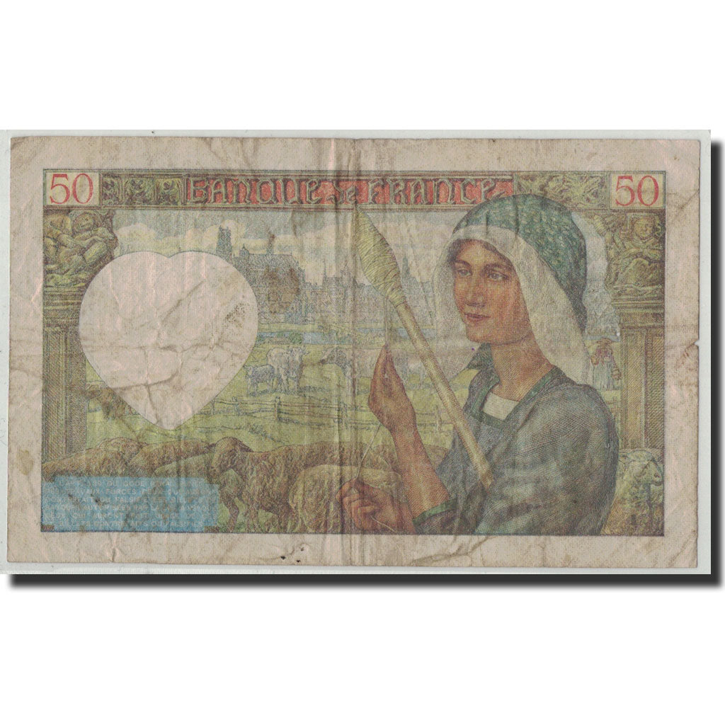 Billete, Francia, 50 Francs, 50 F 1940-1942 ''Jacques Coeur'', 1941, 1941-02-13