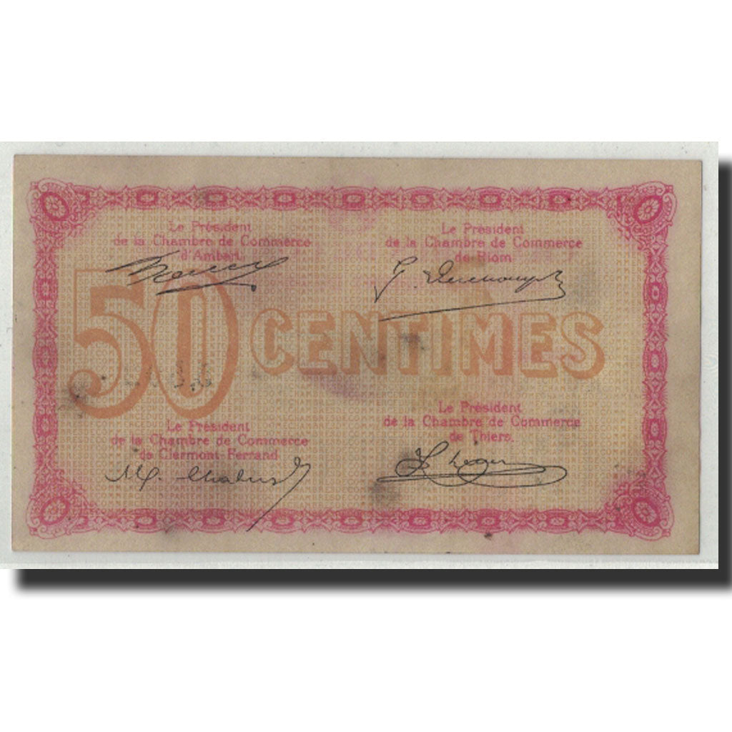 Frankreich, Puy de Dôme, 50 Centimes, Undated, SS, Pirot:103-3