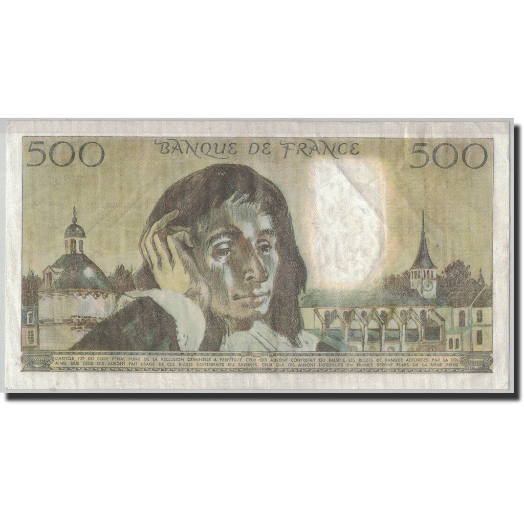 France, 500 Francs, 500 F 1968-1993 ''Pascal'', 1984, 1984-07-05, AU(50-53)