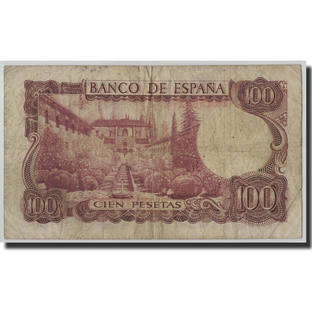 Banknote, Spain, 100 Pesetas, 1970, 1970-11-17, KM:152a, VG(8-10)