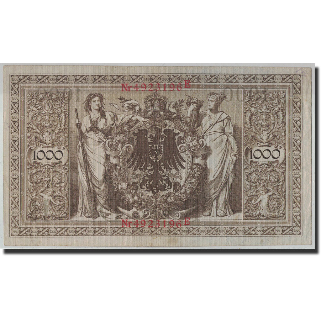 Billete, 1000 Mark, 1910, Alemania, KM:44b, 1910-04-21, MBC