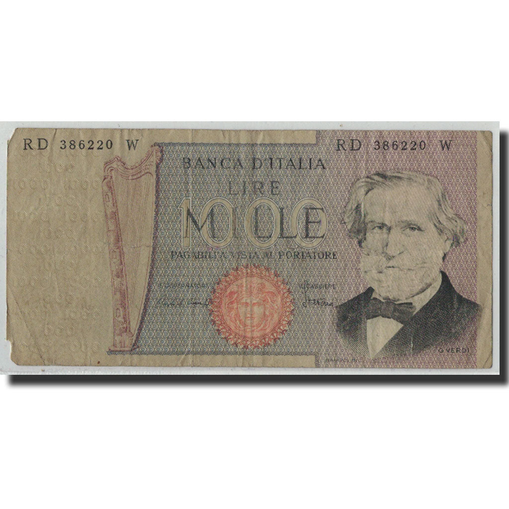 Banknote, Italy, 1000 Lire, 1981, 1981-05-30, KM:101h, VG(8-10)