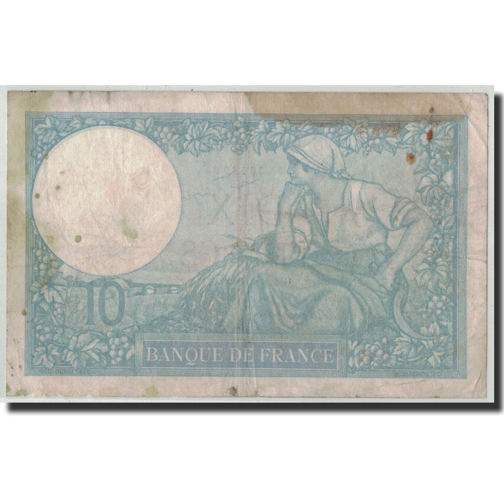 Francia, 10 Francs, 10 F 1916-1942 ''Minerve'', 1939, 1939-10-12, RC+