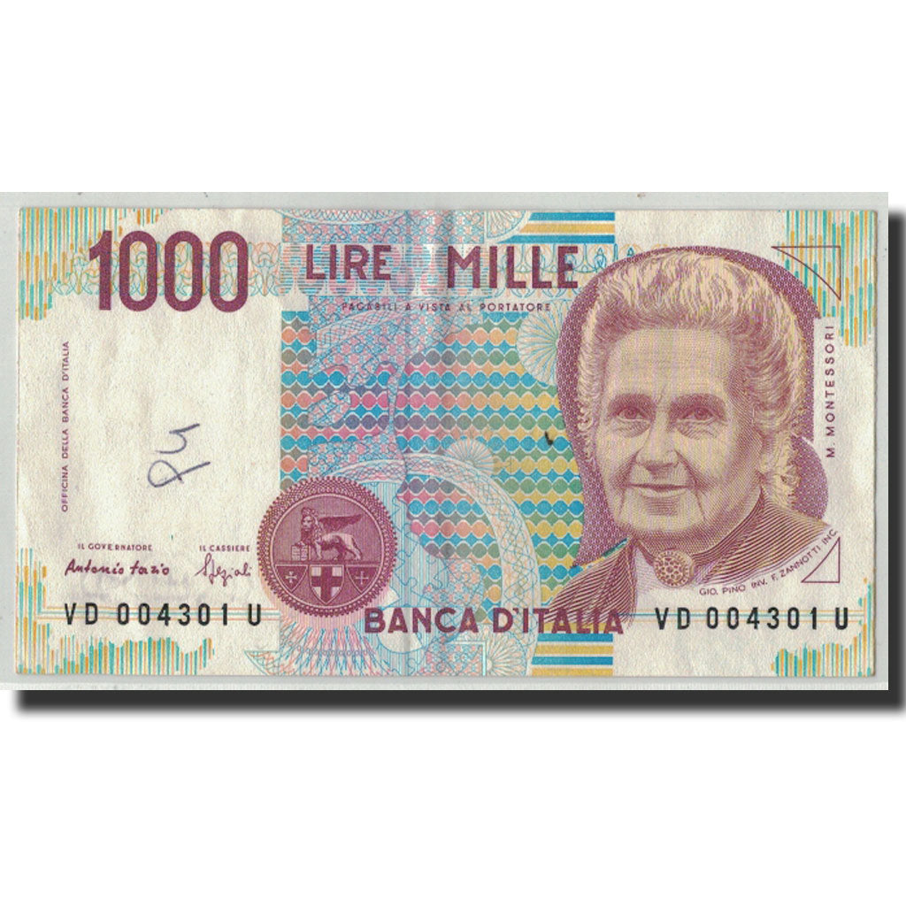 Banknote, Italy, 1000 Lire, 1990, 1990-10-03, KM:114b, EF(40-45)