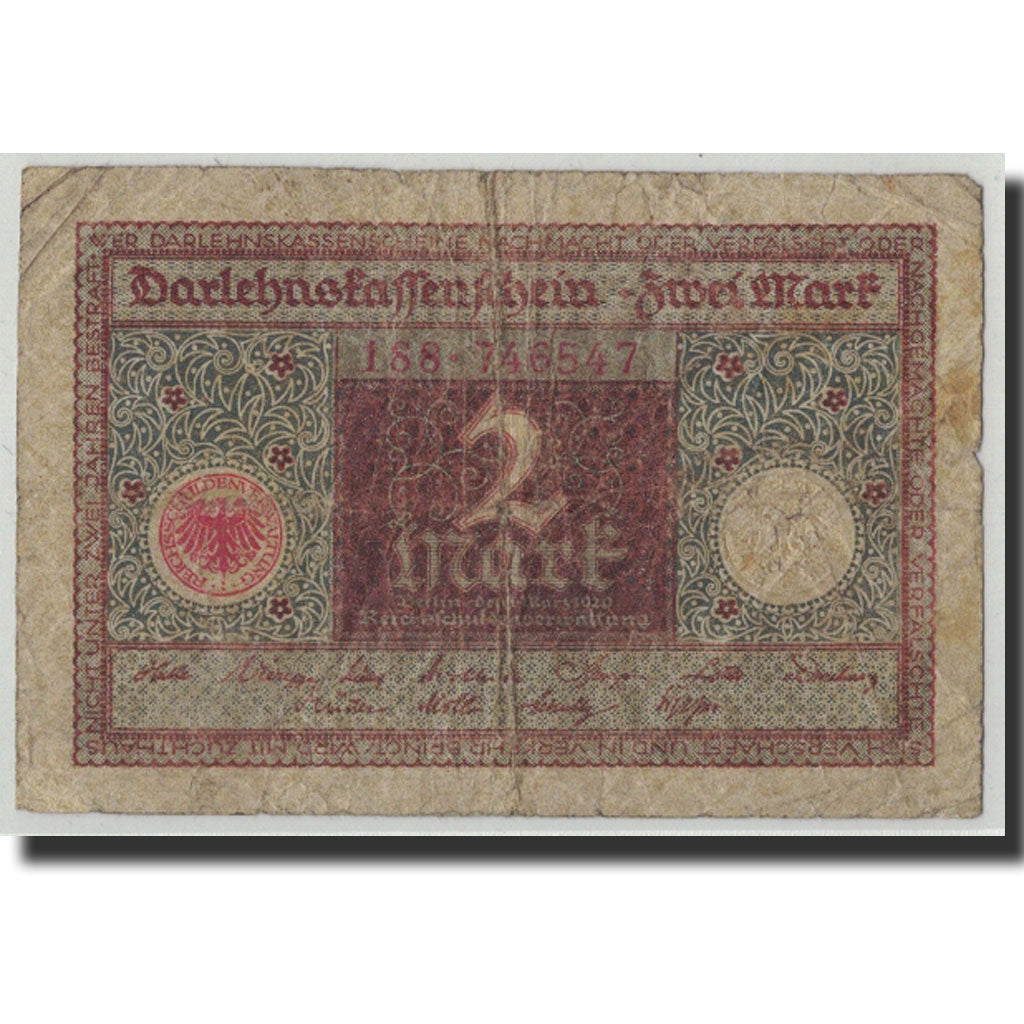 Geldschein, Deutschland, 2 Mark, 1920, 1920-03-01, KM:60, SGE