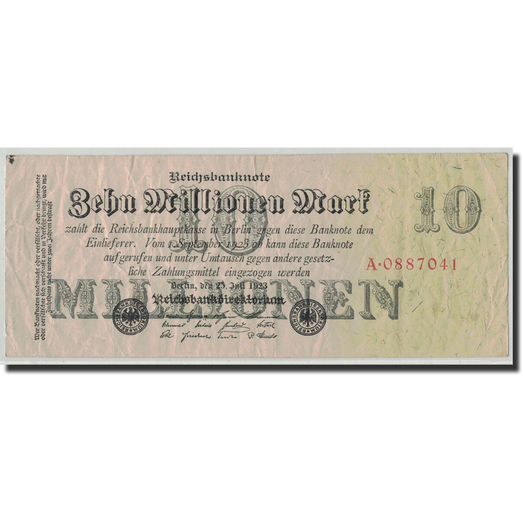 Banknote, Germany, 10 Millionen Mark, 1923, 1923-07-25, KM:96, F(12-15)