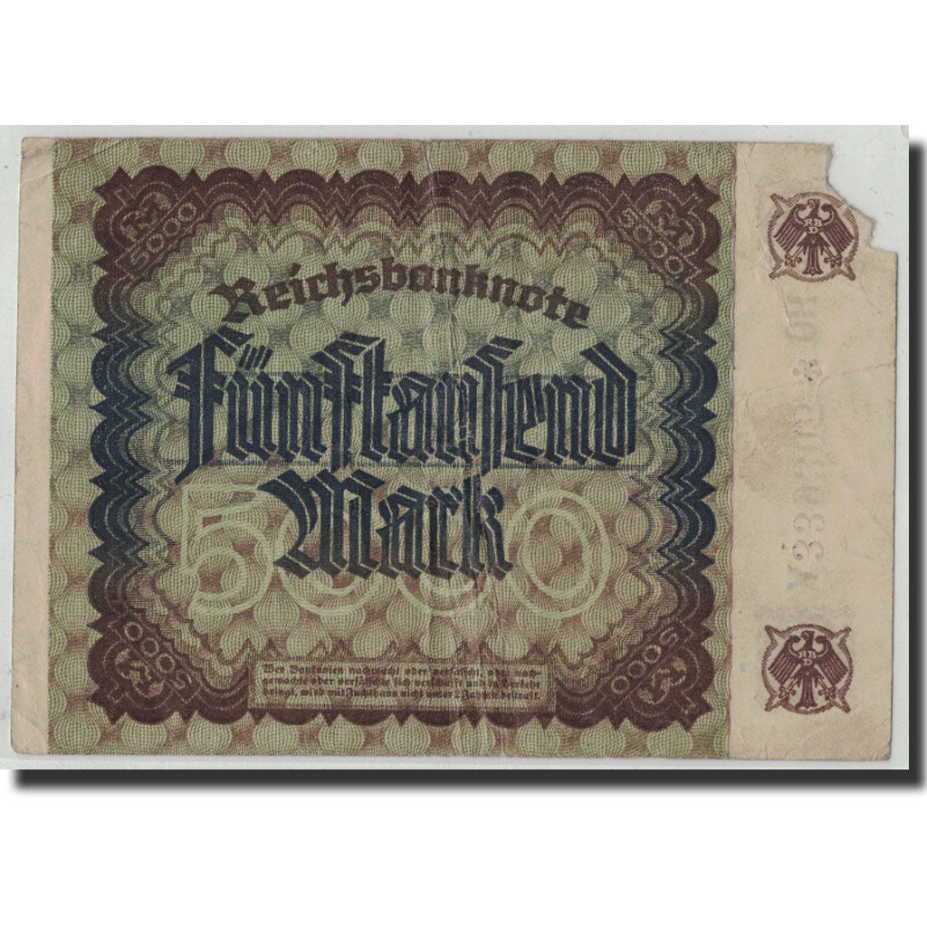 Geldschein, Deutschland, 5000 Mark, 1922, 1922-12-02, KM:81e, S