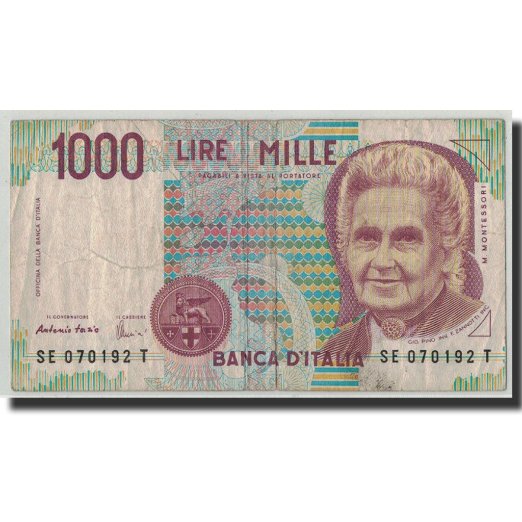Banknote, Italy, 1000 Lire, 1990, 1990-10-03, KM:114c, F(12-15)