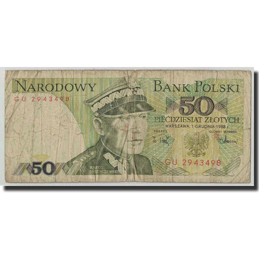Banknote, Poland, 50 Zlotych, 1988, 1988-12-01, KM:142c, VG(8-10)