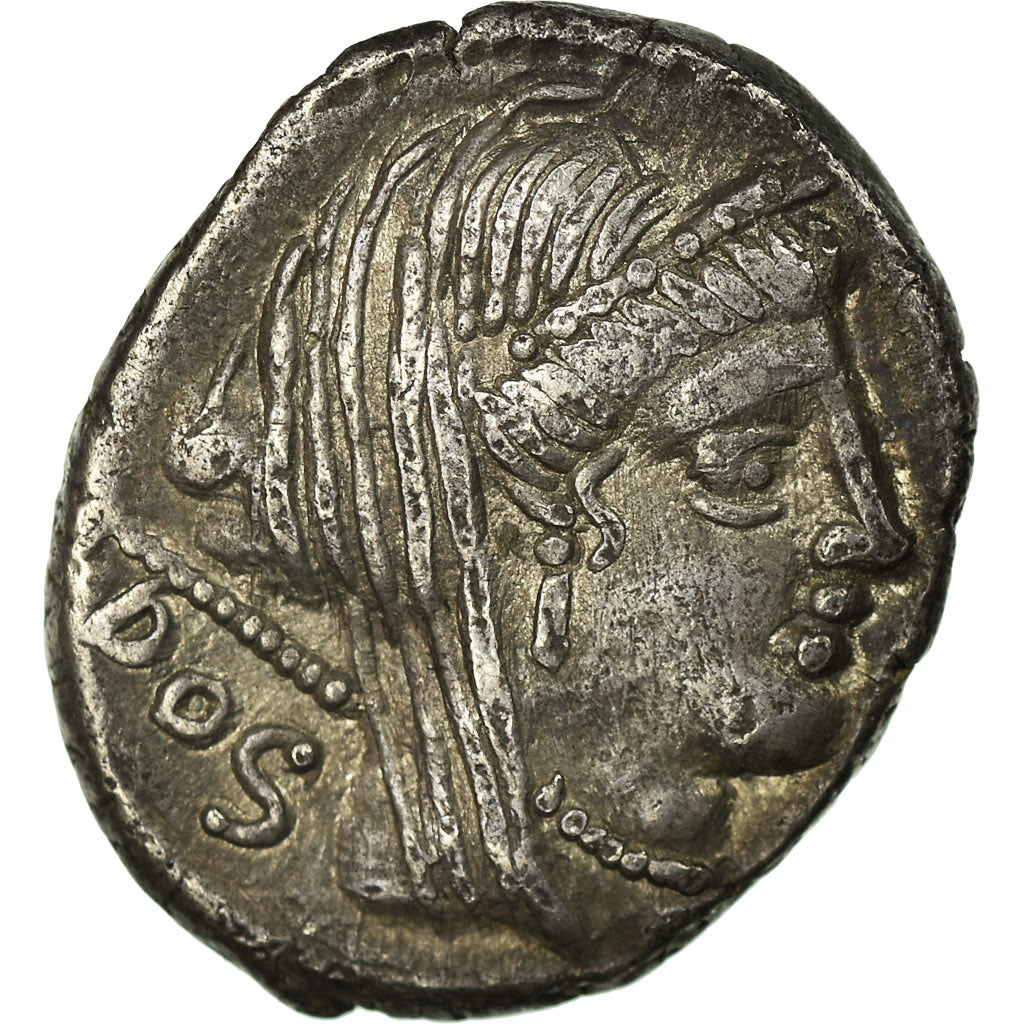 Coin, Rubria, Denarius, Roma, AU(50-53), Silver