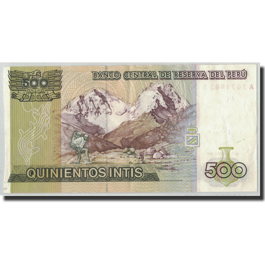 Banconote, Perù, 500 Intis, 1987, KM:134b, 1987-06-26, BB