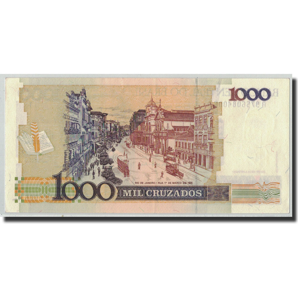 Billet, Brésil, 1000 Cruzados, Undated (1988), KM:213b, NEUF