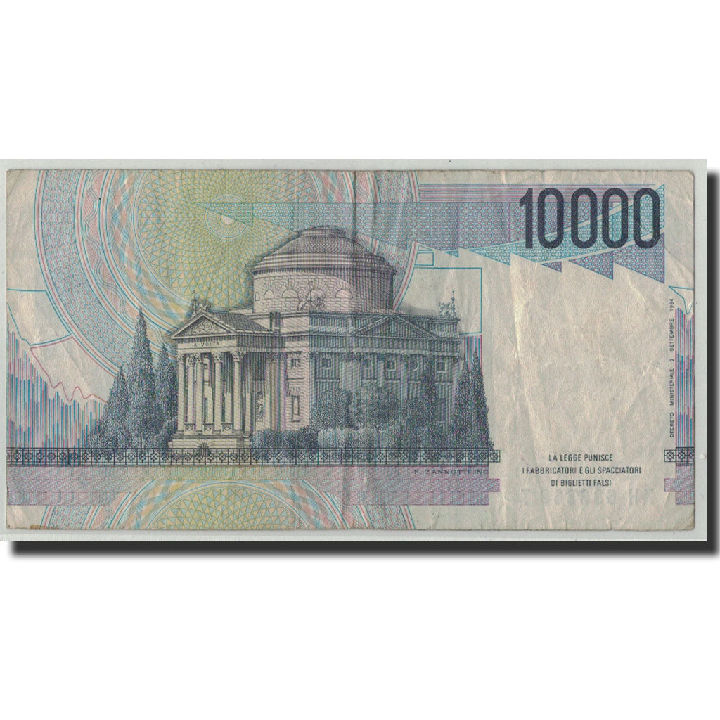 Banknote, Italy, 10,000 Lire, 1984, 1984-09-03, KM:112d, F(12-15)