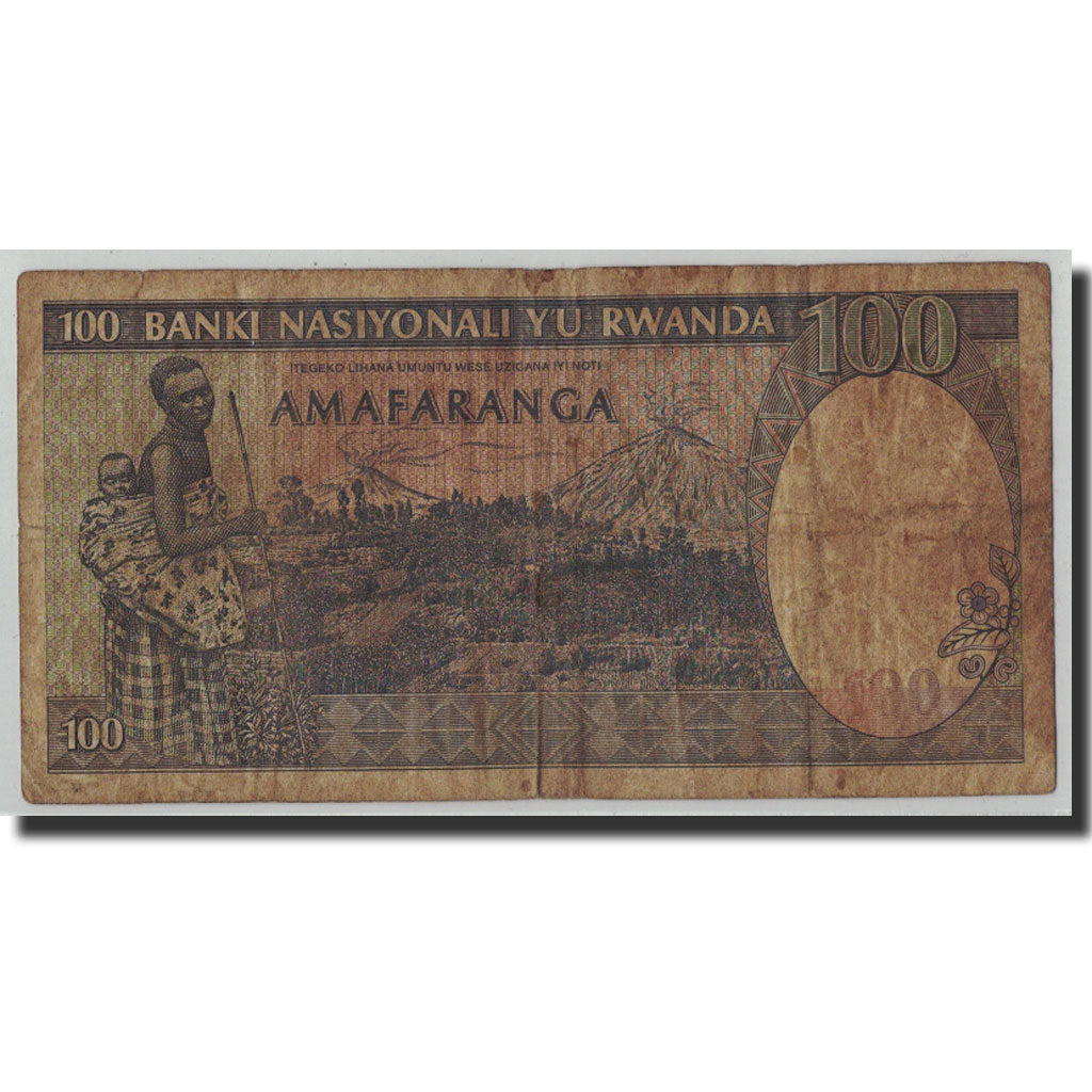 Billet, Rwanda, 100 Francs, 1989, 1989-04-24, KM:19, B
