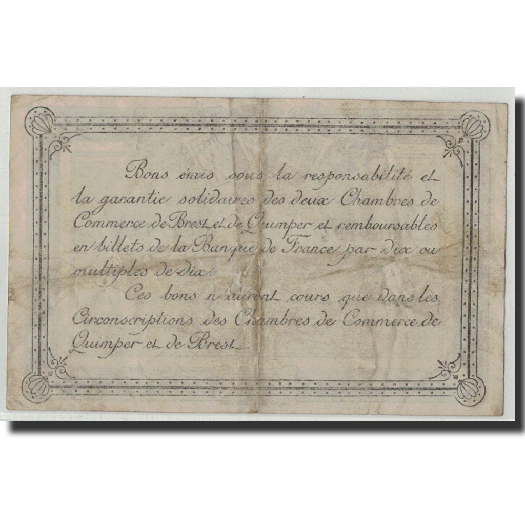 Frankreich, Quimper et Brest, 1 Franc, 1920, S, Pirot:104-17