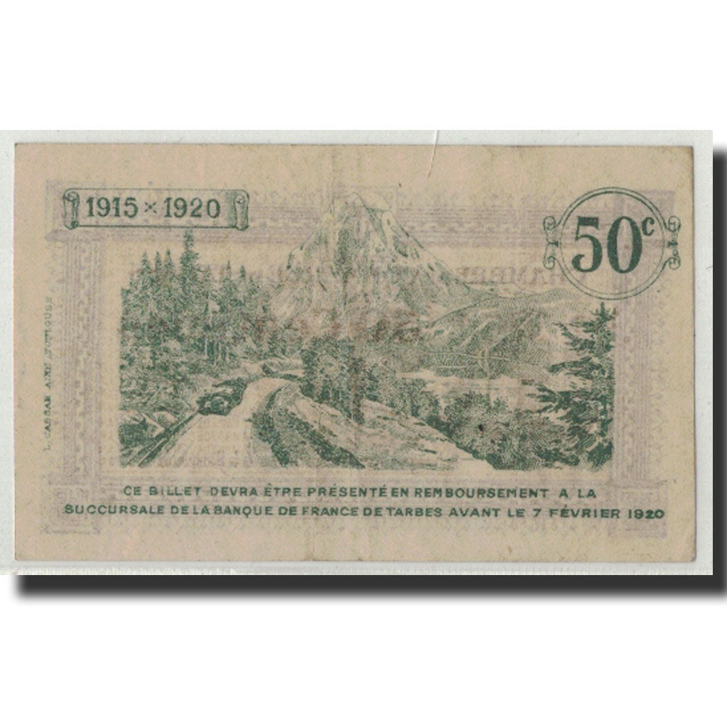 Frankreich, Tarbes, 50 Centimes, 1915, VZ, Pirot:120-1