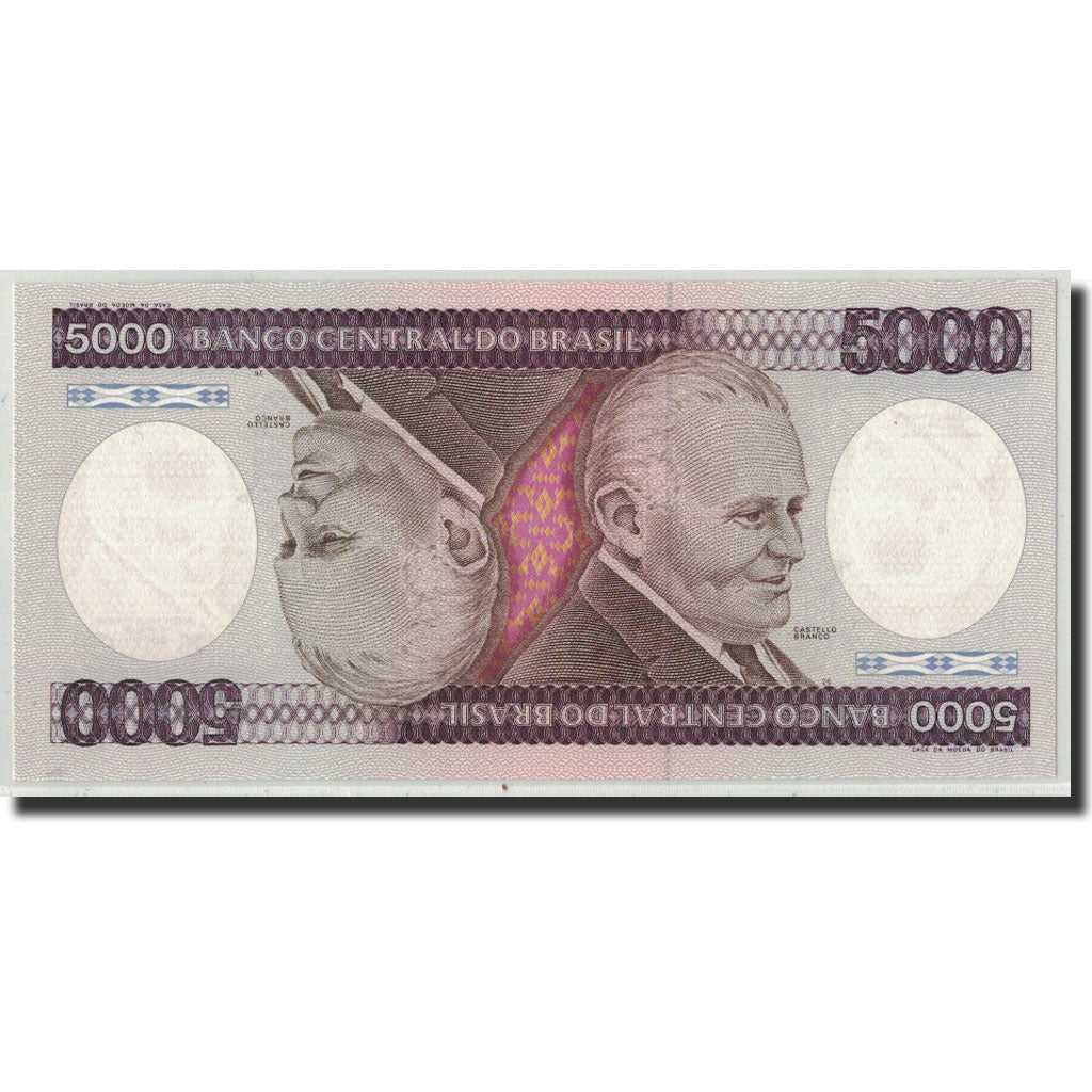 Billet, Brésil, 5000 Cruzeiros, Undated (1985), KM:202d, NEUF