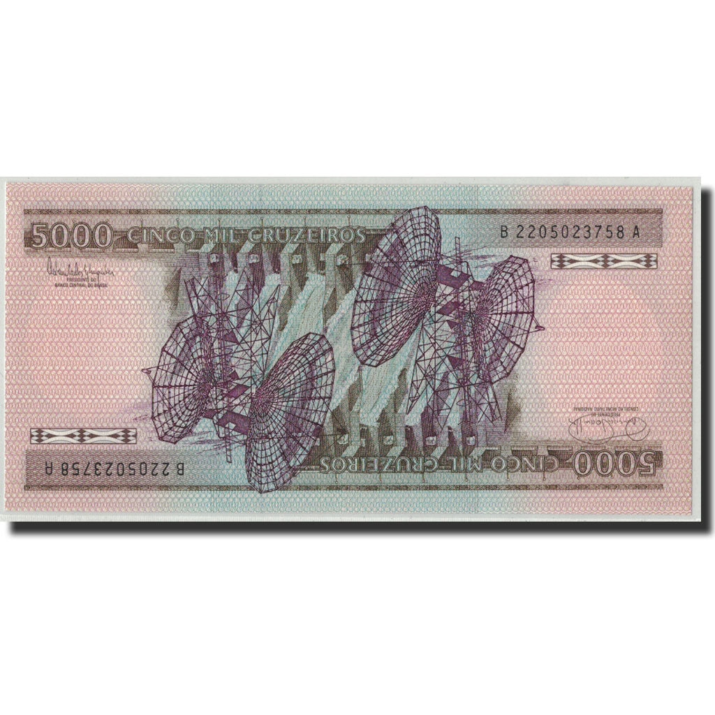 Billet, Brésil, 5000 Cruzeiros, Undated (1985), KM:202d, NEUF