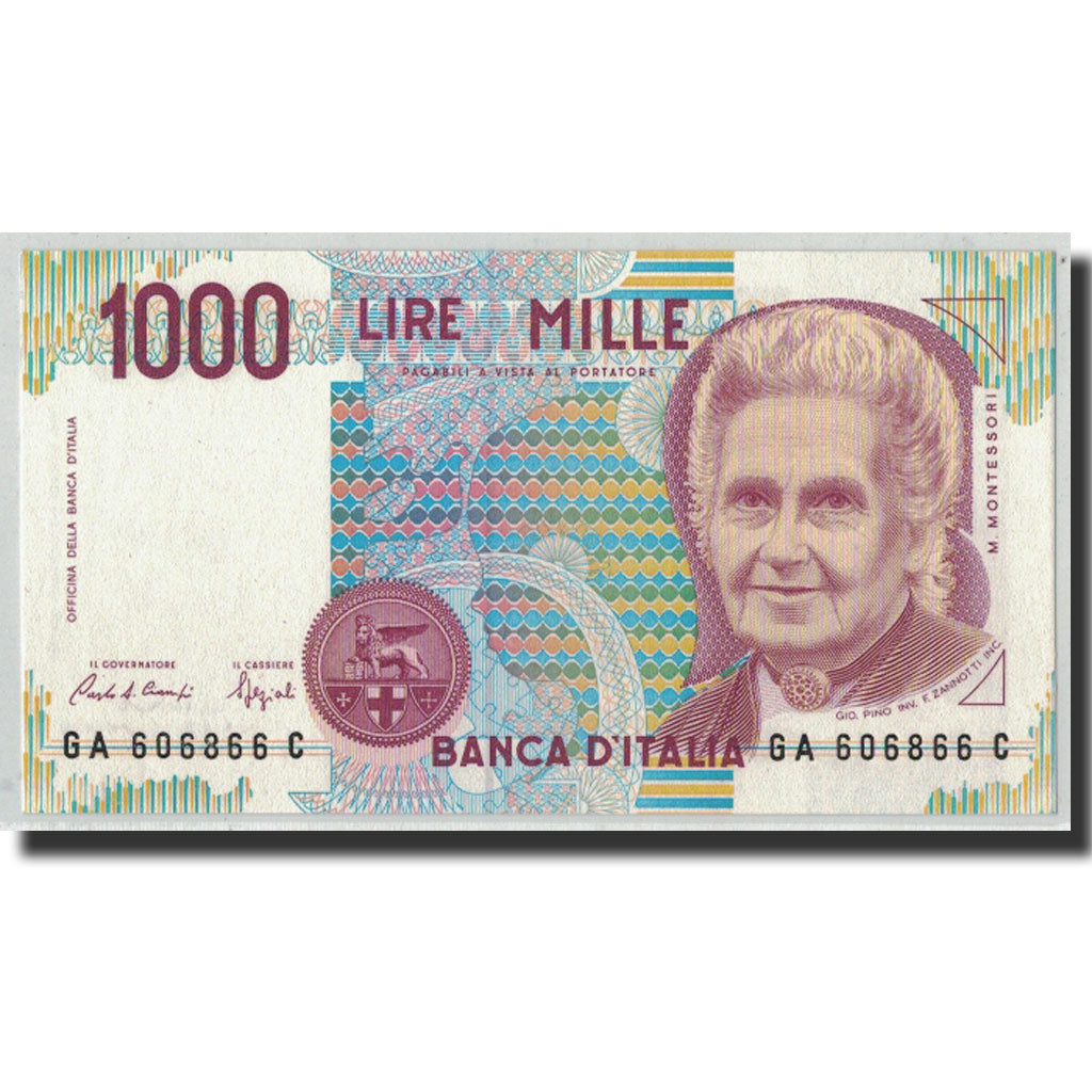 Geldschein, Italien, 1000 Lire, 1990, 1990-10-03, KM:114a, UNZ