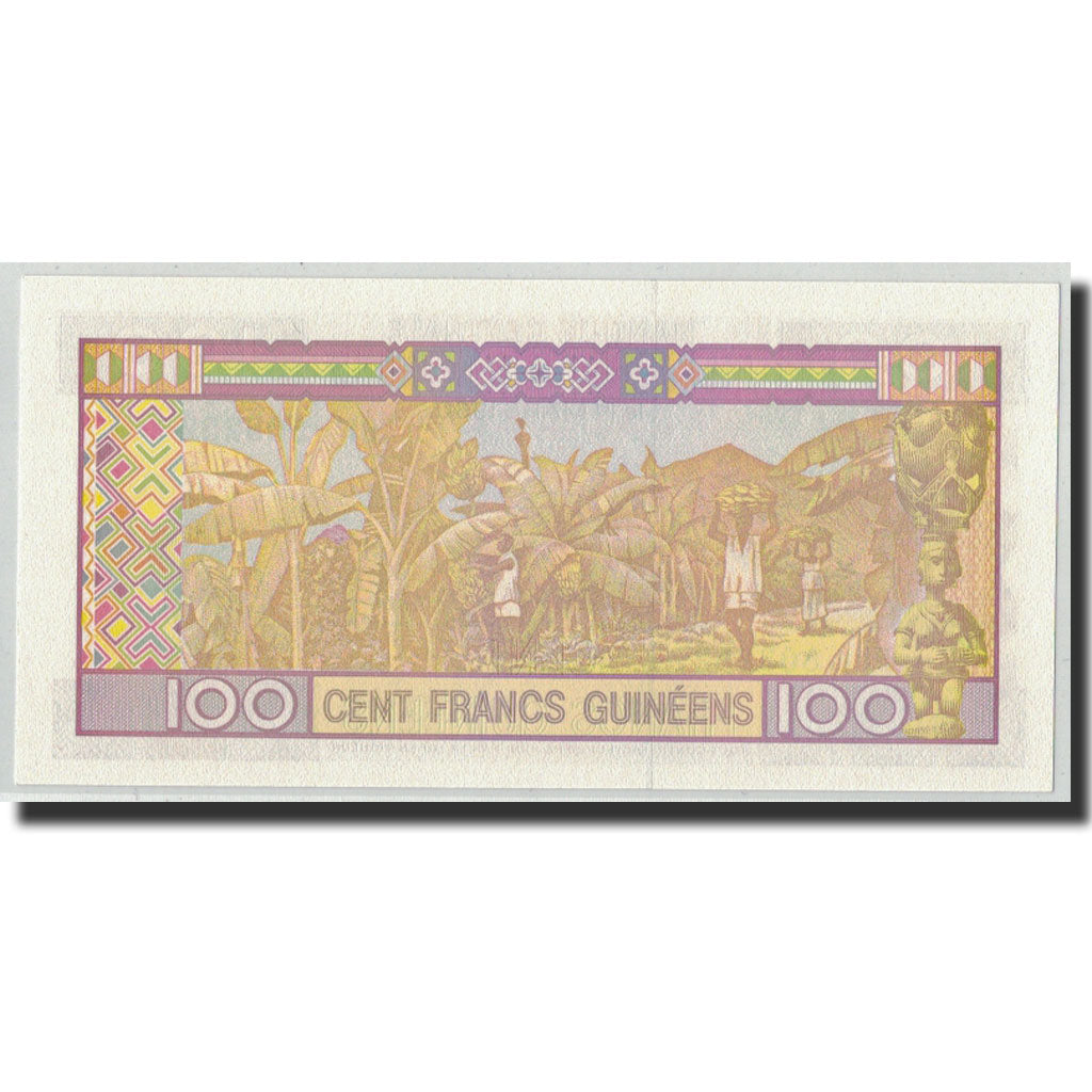 Banknote, Guinea, 100 Francs, 1960, 1960-03-01, KM:35b, UNC(65-70)