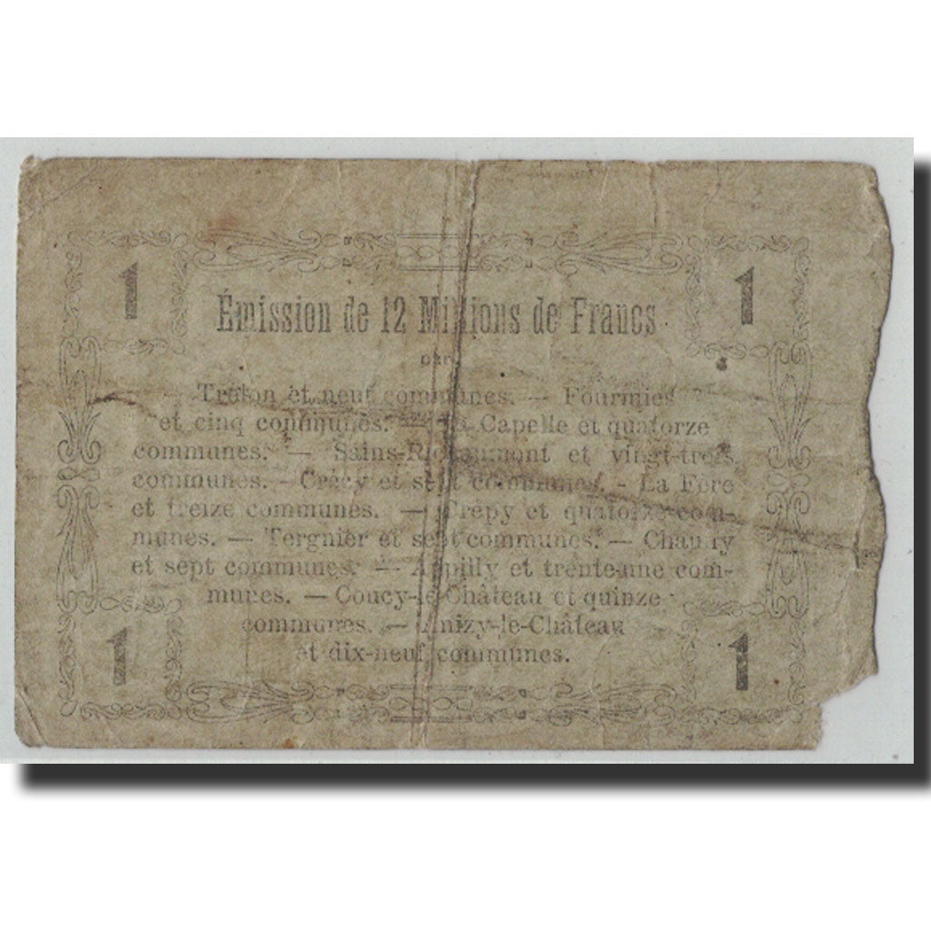 France, Fourmies, 1 Franc, 1916, F(12-15), Pirot:59-1116