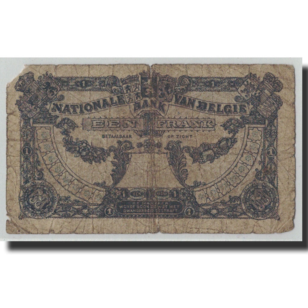 Billete, 1 Franc, 1920, Bélgica, 1920-03-31, KM:92, RC