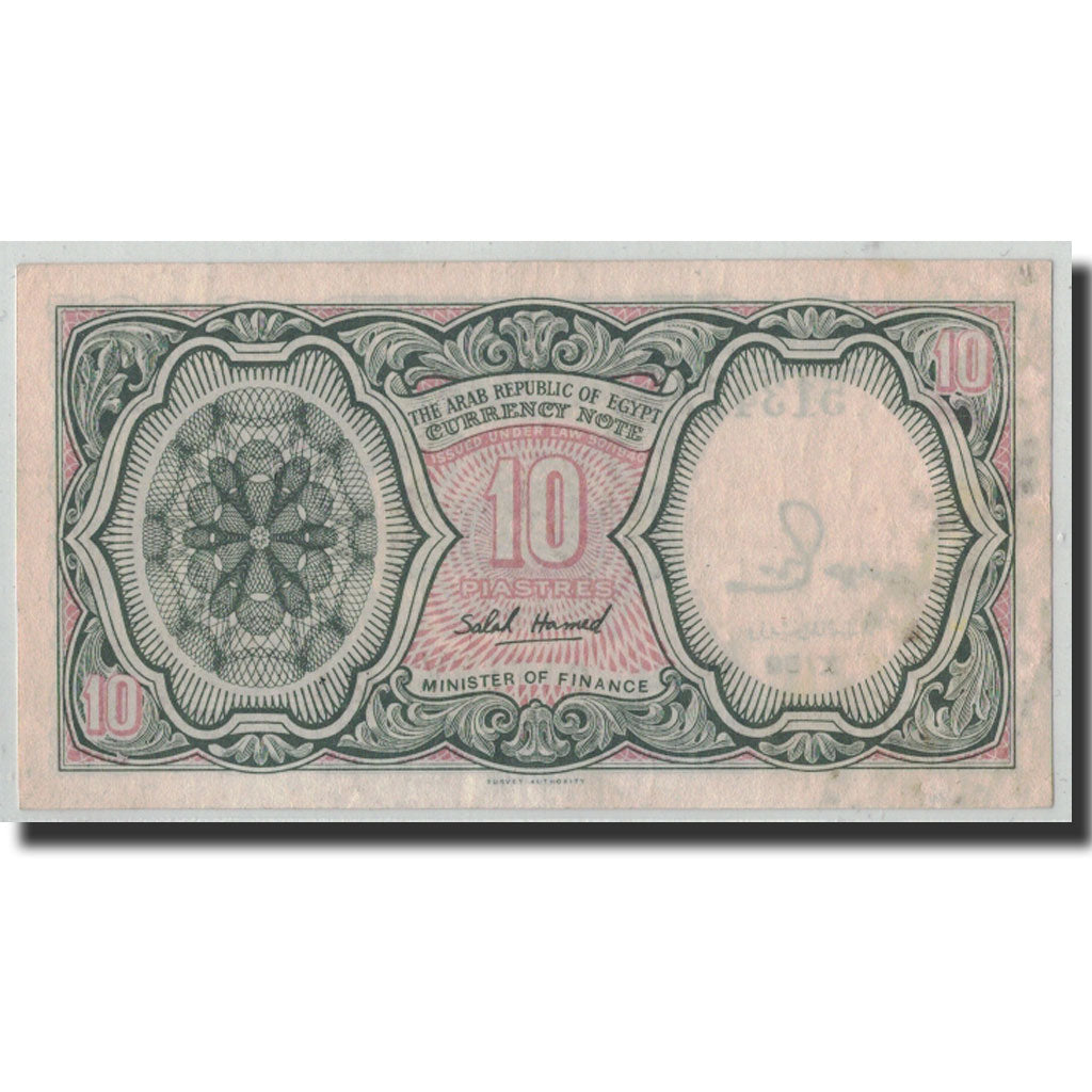 Geldschein, Ägypten, 10 Piastres, L.1940, KM:184a, SS