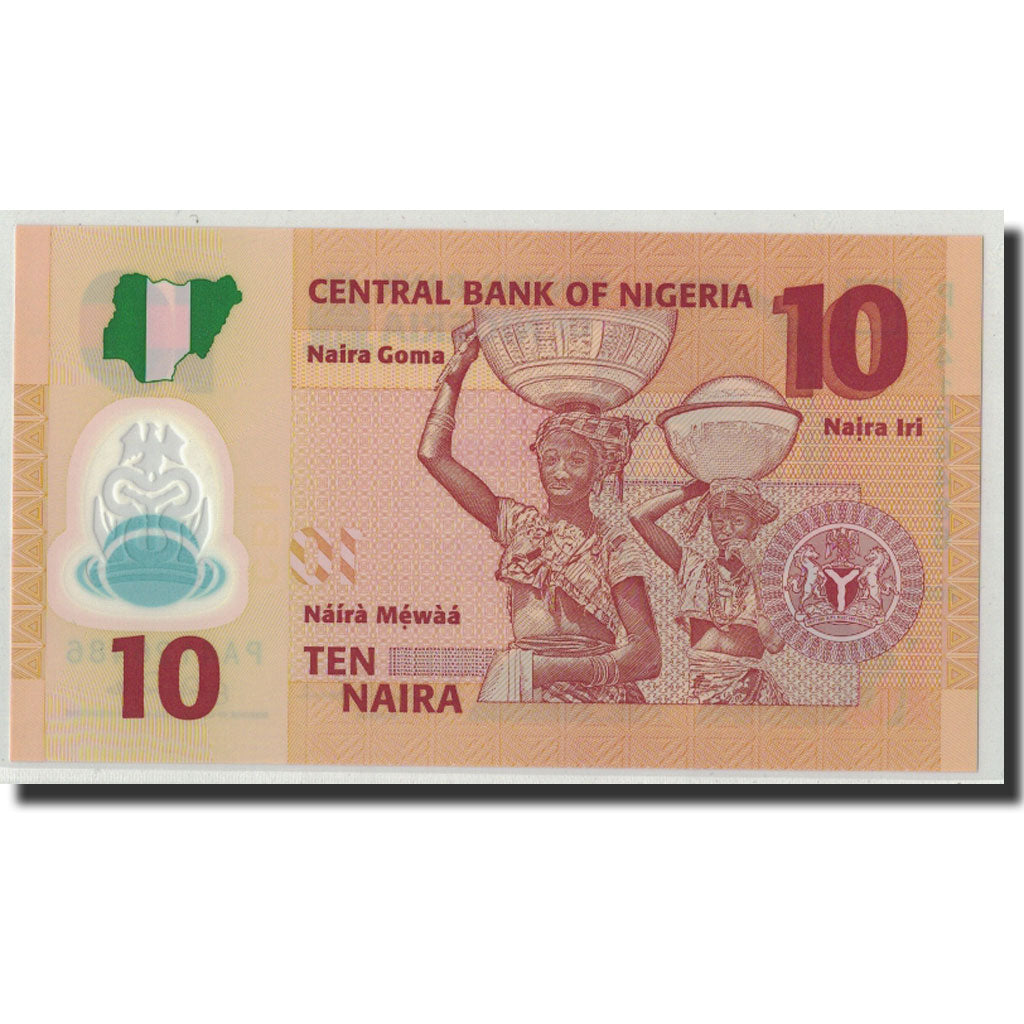 Biljet, Nigeria, 10 Naira, 2009, KM:39a, NIEUW