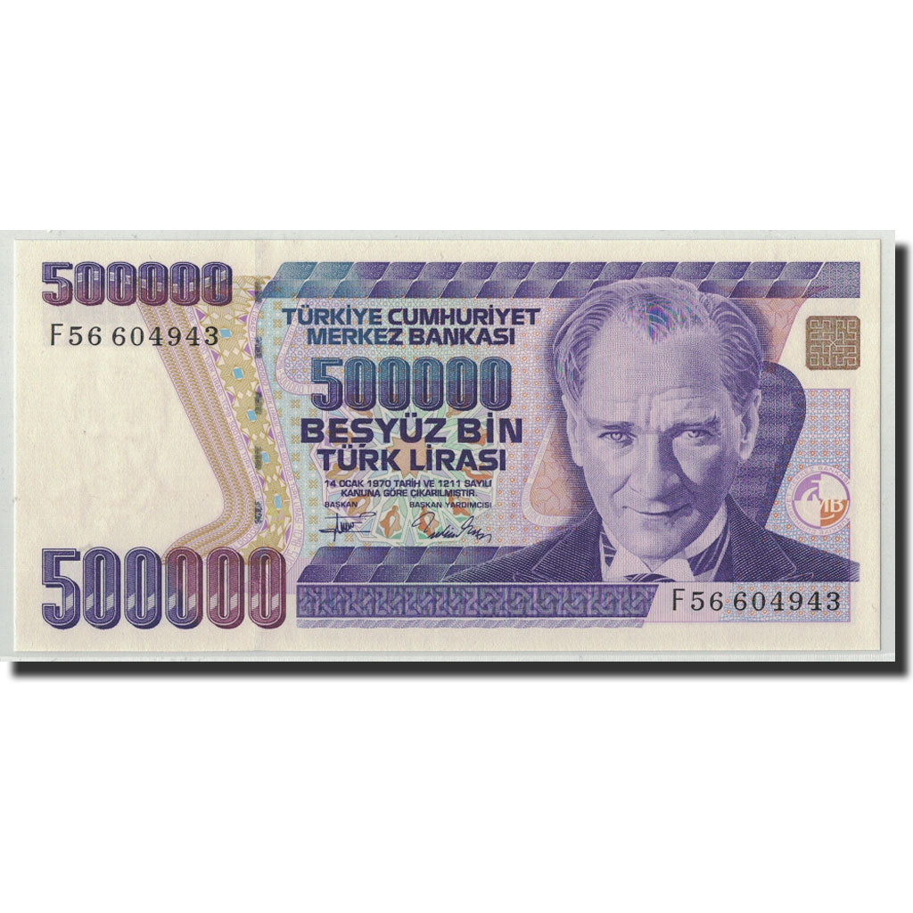 Banknote, Turkey, 500,000 Lira, L.1970 (1993), KM:208, UNC(65-70)