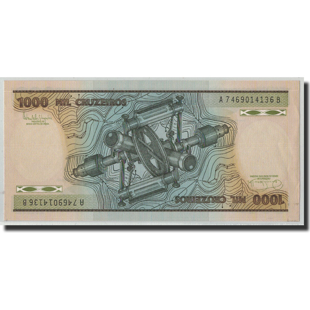 Billet, Brésil, 1000 Cruzeiros, Undated (1981-85), KM:201c, SUP