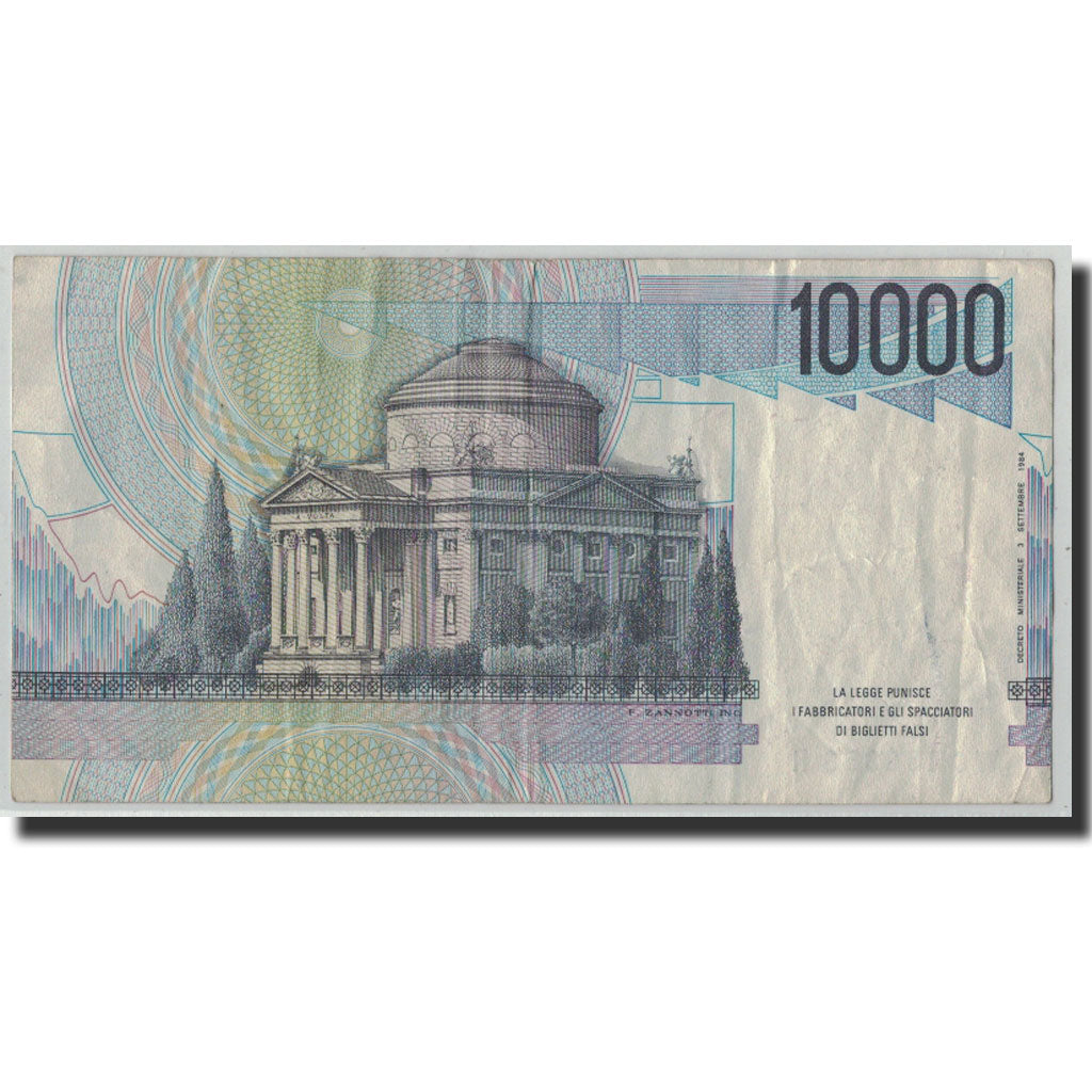 Banconote, Italia, 10,000 Lire, 1984, 1984-09-03, KM:112b, B+