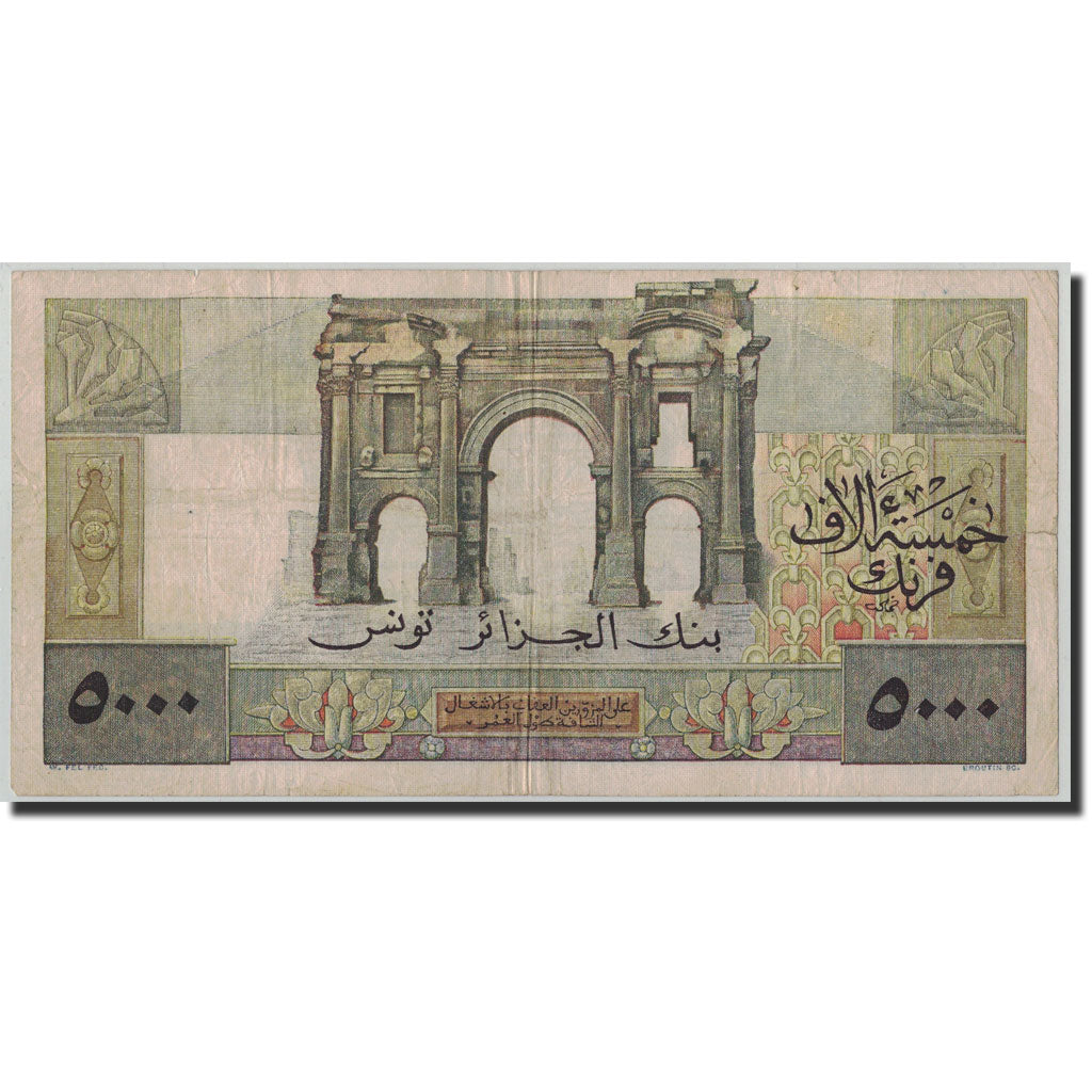 Biljet, Tunisië, 5000 Francs, 1949, 1949-11-18, KM:27, TB