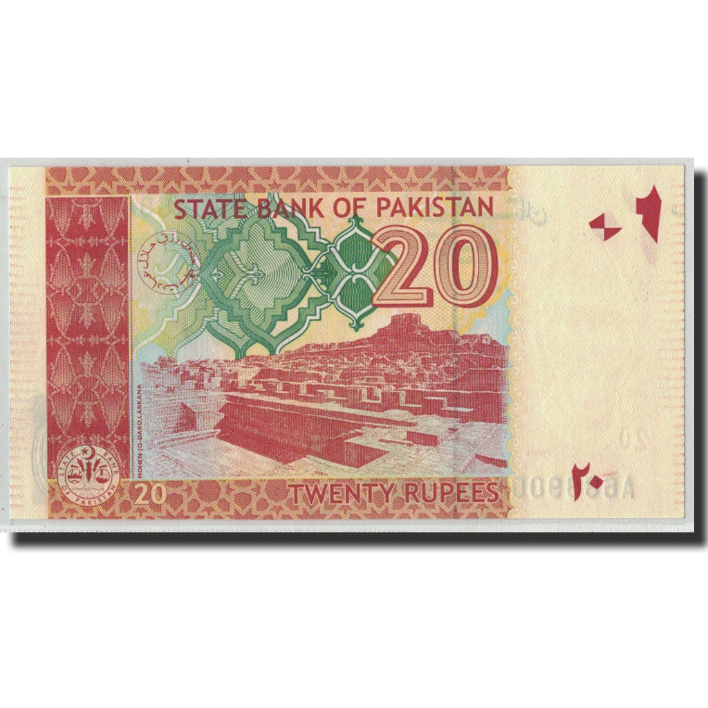 Banconote, Pakistan, 20 Rupees, 2007, KM:46c, FDS