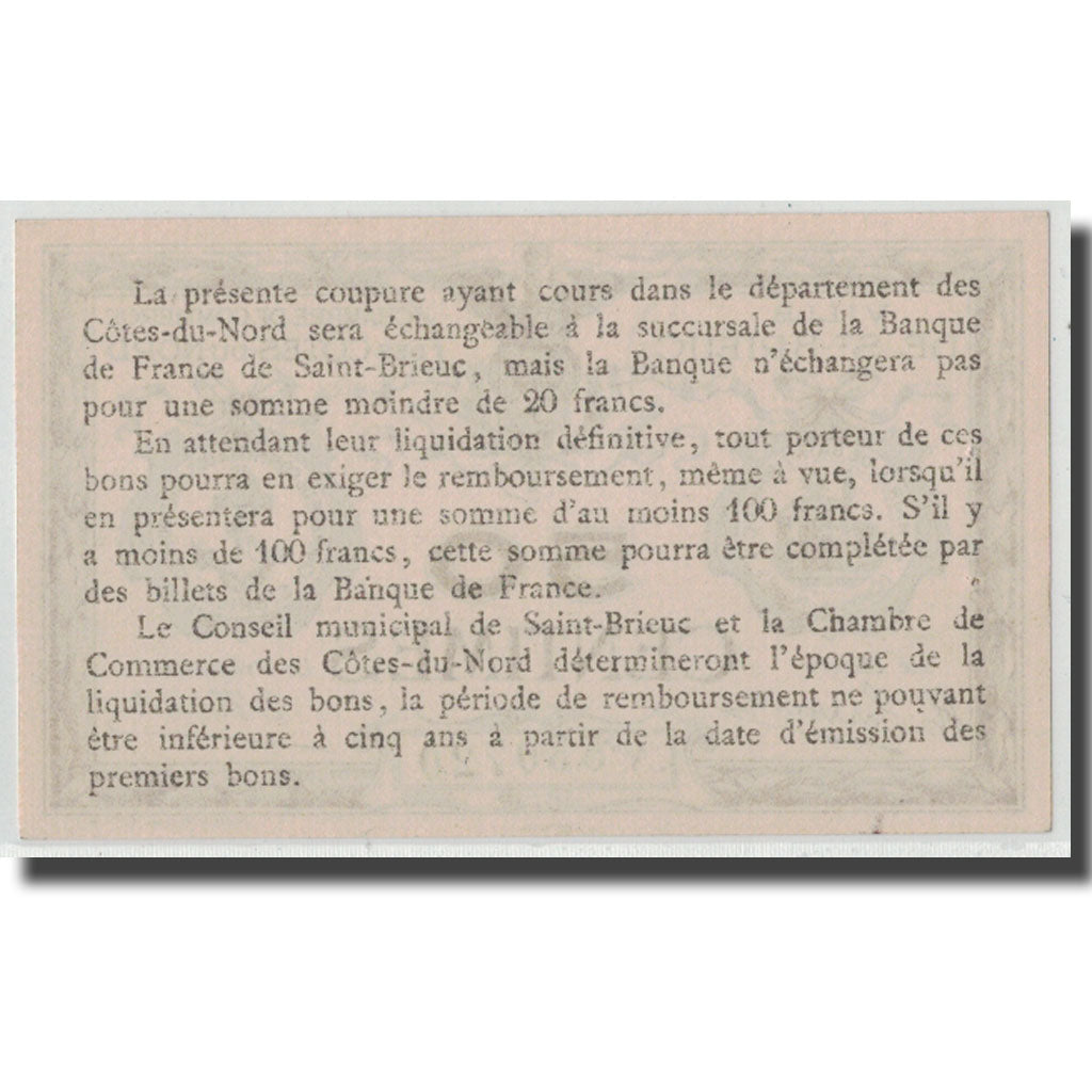 Frankreich, Saint-Brieuc, 50 Centimes, UNZ-, Pirot:111-1