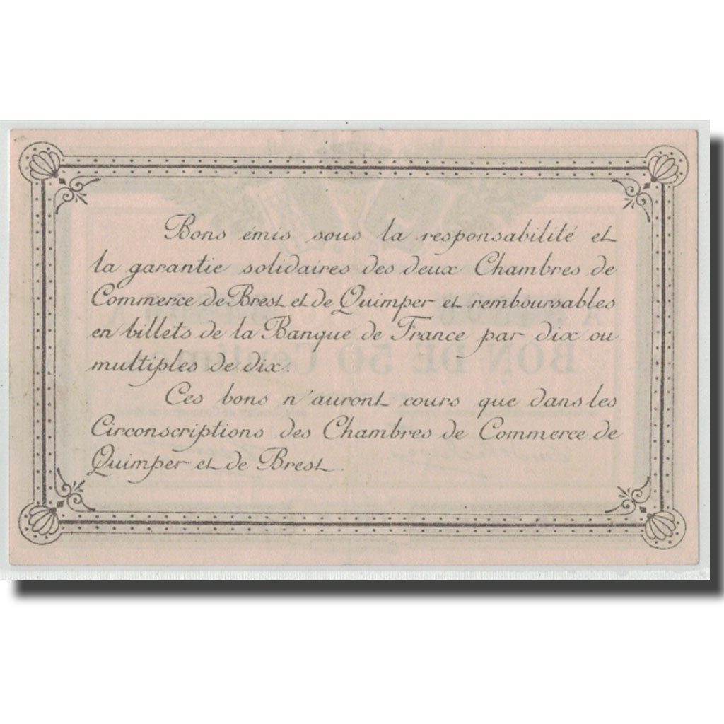 Frankreich, Quimper et Brest, 50 Centimes, 1915, UNZ-, Pirot:104-1
