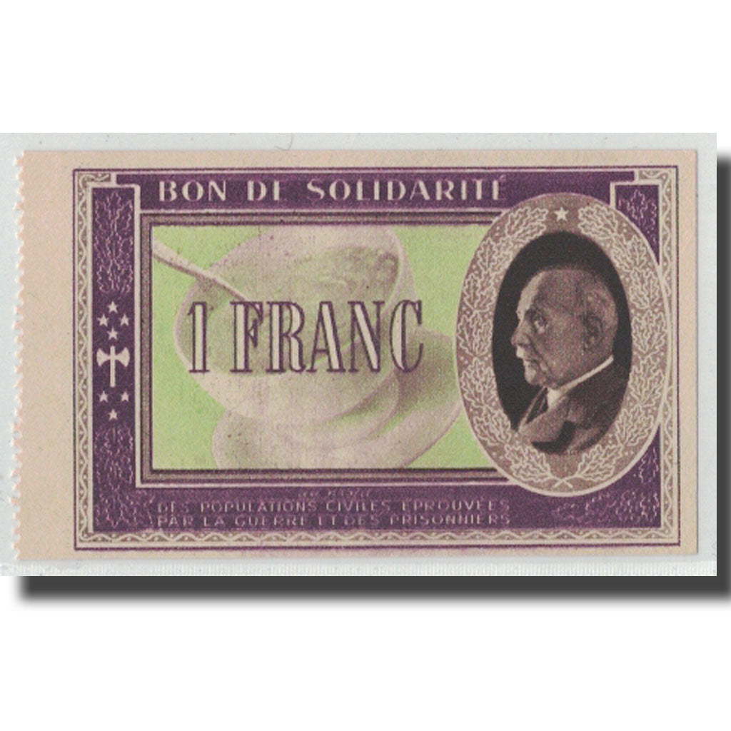 France, Bon de Solidarité, 1 Franc, SPL