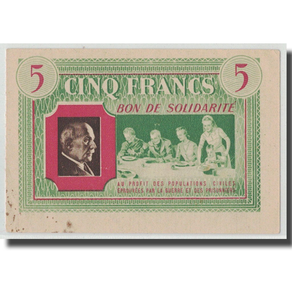 France, Bon de Solidarité, 5 Francs, UNC(60-62)