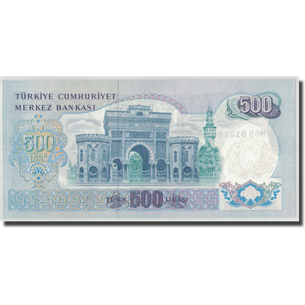 Banknote, Turkey, 500 Lira, L.1970, 1970-01-26, KM:190, UNC(65-70)