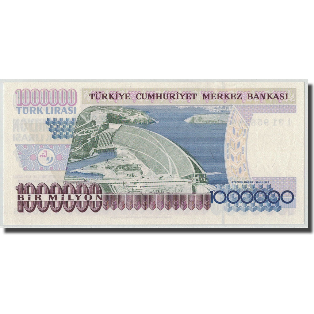 Banknote, Turkey, 1,000,000 Lira, L.1970, KM:209, UNC(65-70)