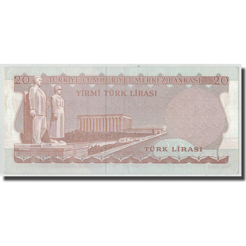 Banknote, Turkey, 20 Lira, L.1970 (1974), 1970-01-26, KM:187a, UNC(63)