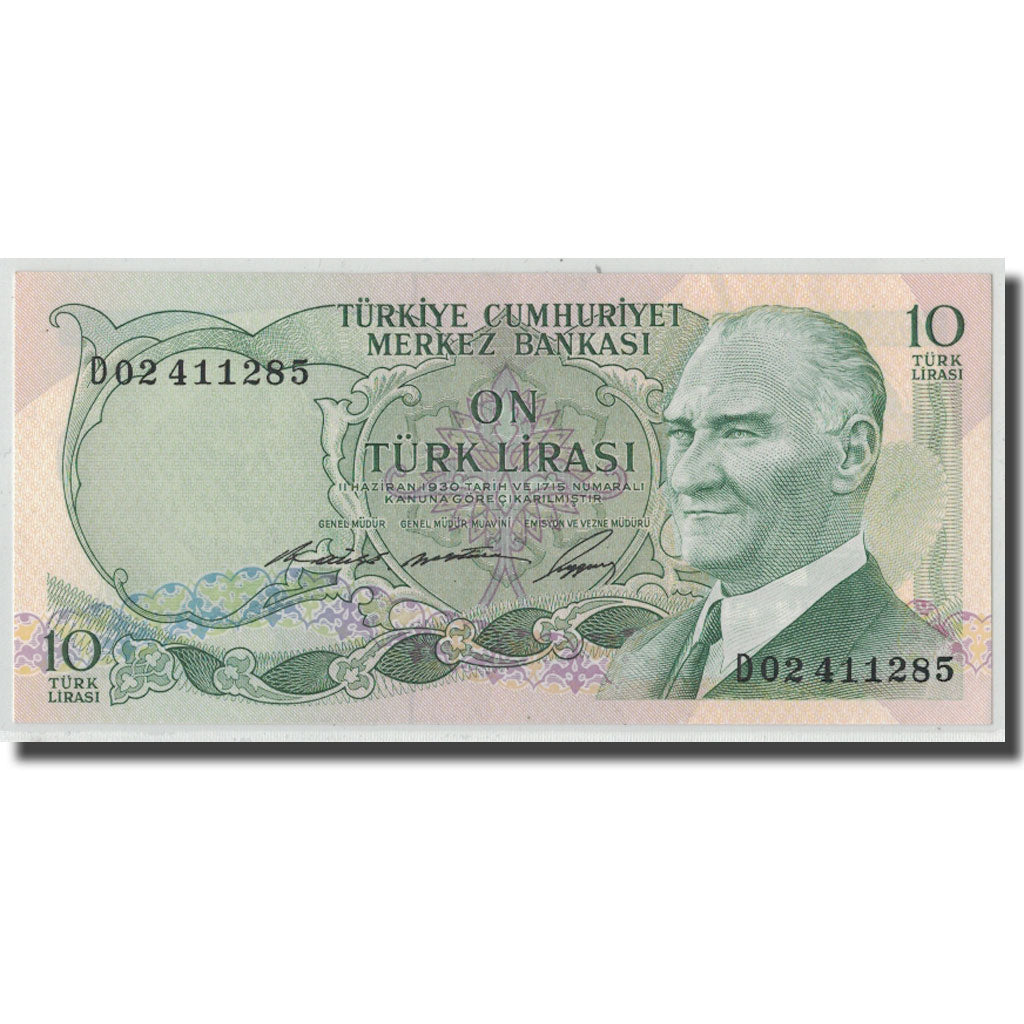 Banknote, Turkey, 10 Lira, L.1930, 1966-07-04, KM:180, UNC(63)