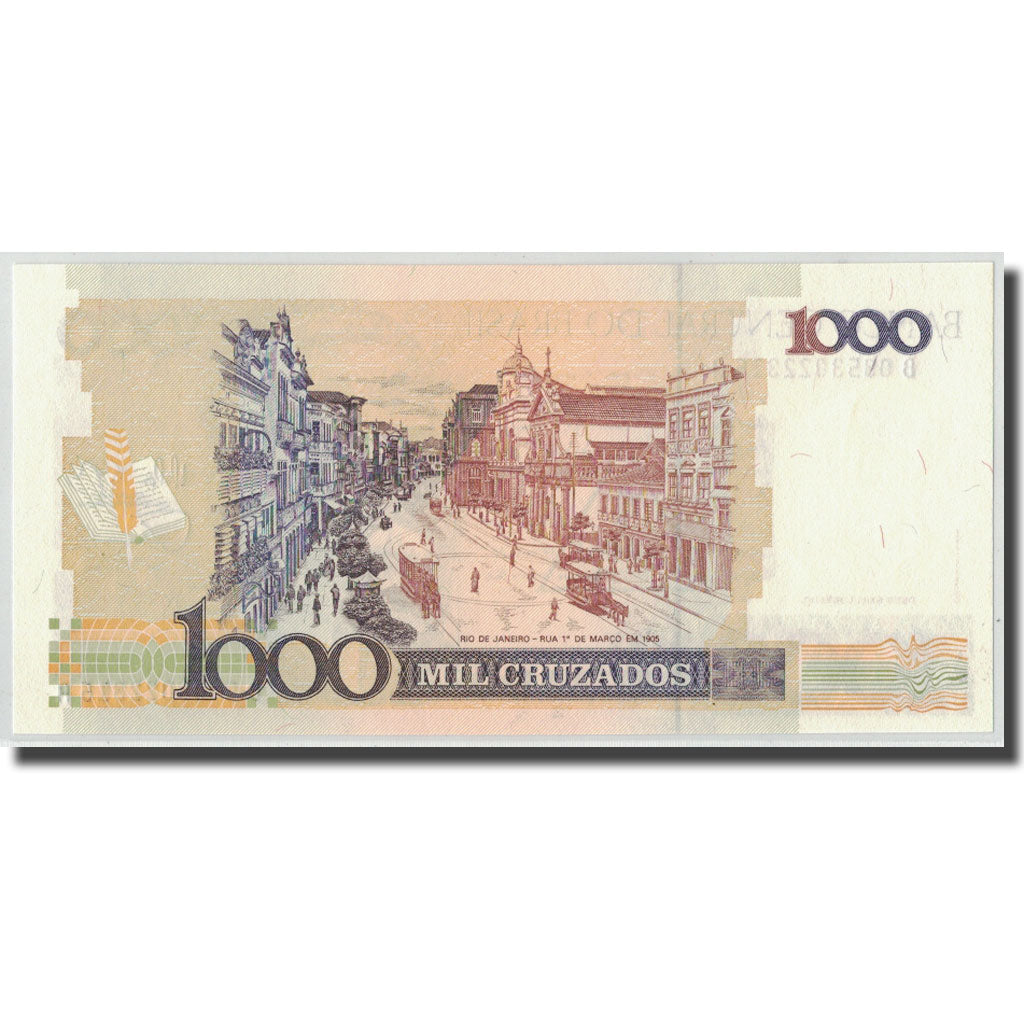 Billet, Brésil, 1 Cruzado Novo on 1000 Cruzados, KM:216b, NEUF