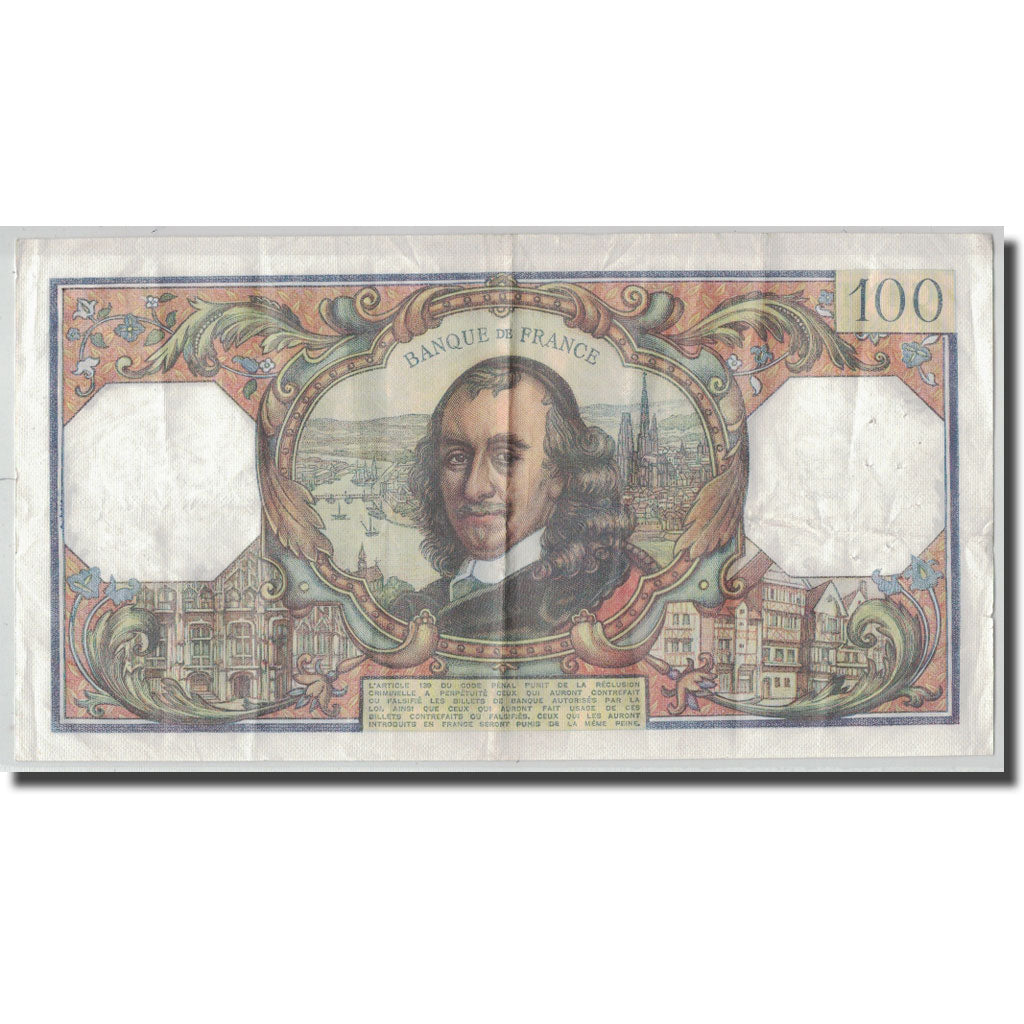 France, 100 Francs Corneille, 1976-11-04, TB+, Fayette:65.55, KM:149f