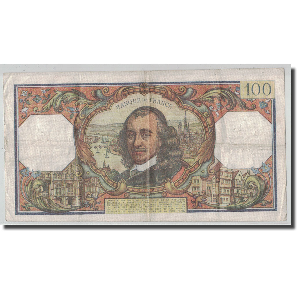 Frankrijk, 100 Francs Corneille, 1968-09-05, TB, Fayette:65.23, KM:149c