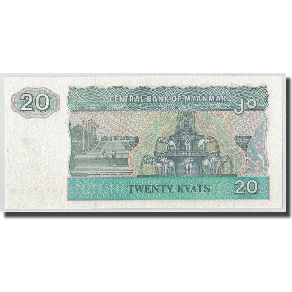 Banconote, Myanmar, 20 Kyats, KM:72, FDS