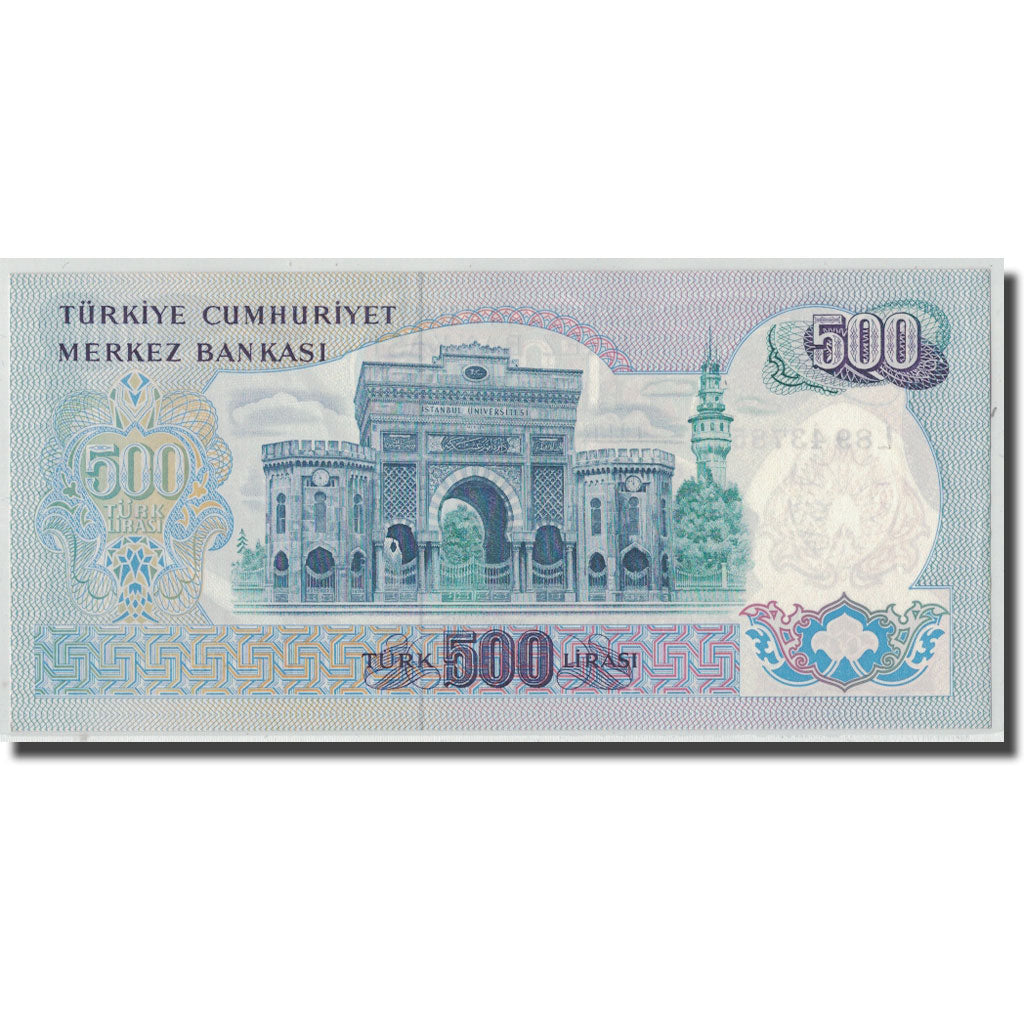 Banknote, Turkey, 500 Lira, L.1970, 1970-01-14, KM:190, UNC(63)